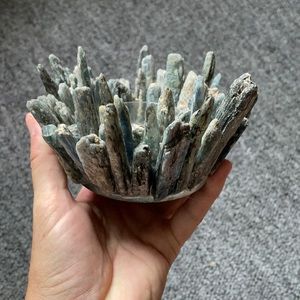 Blue Kyanite Tea Light Holder
